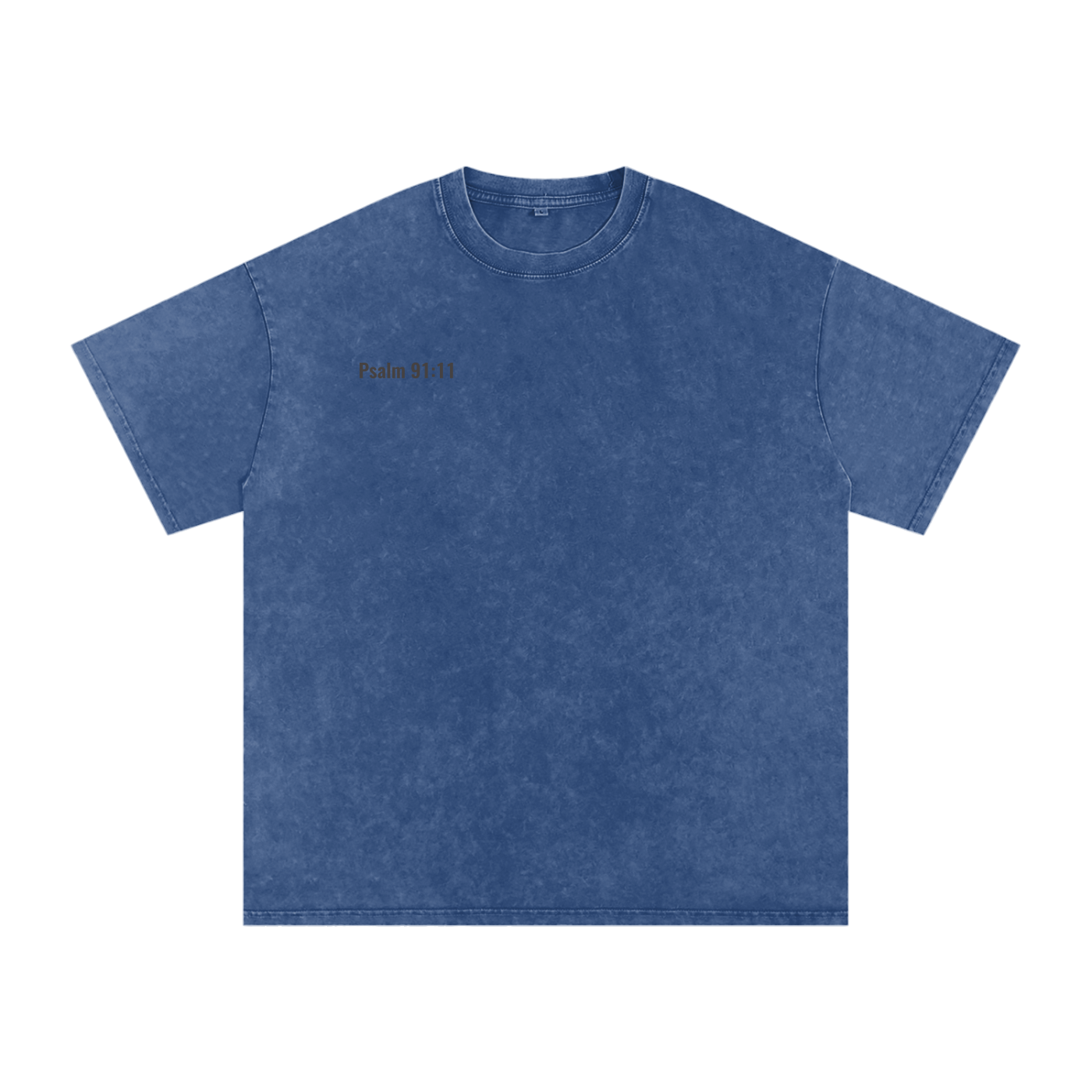 Acid Wash Oversize Psalm 91:11 Tshirt