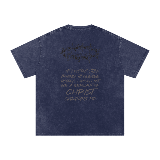 Acid washed Galatians 1:10 Tshirt